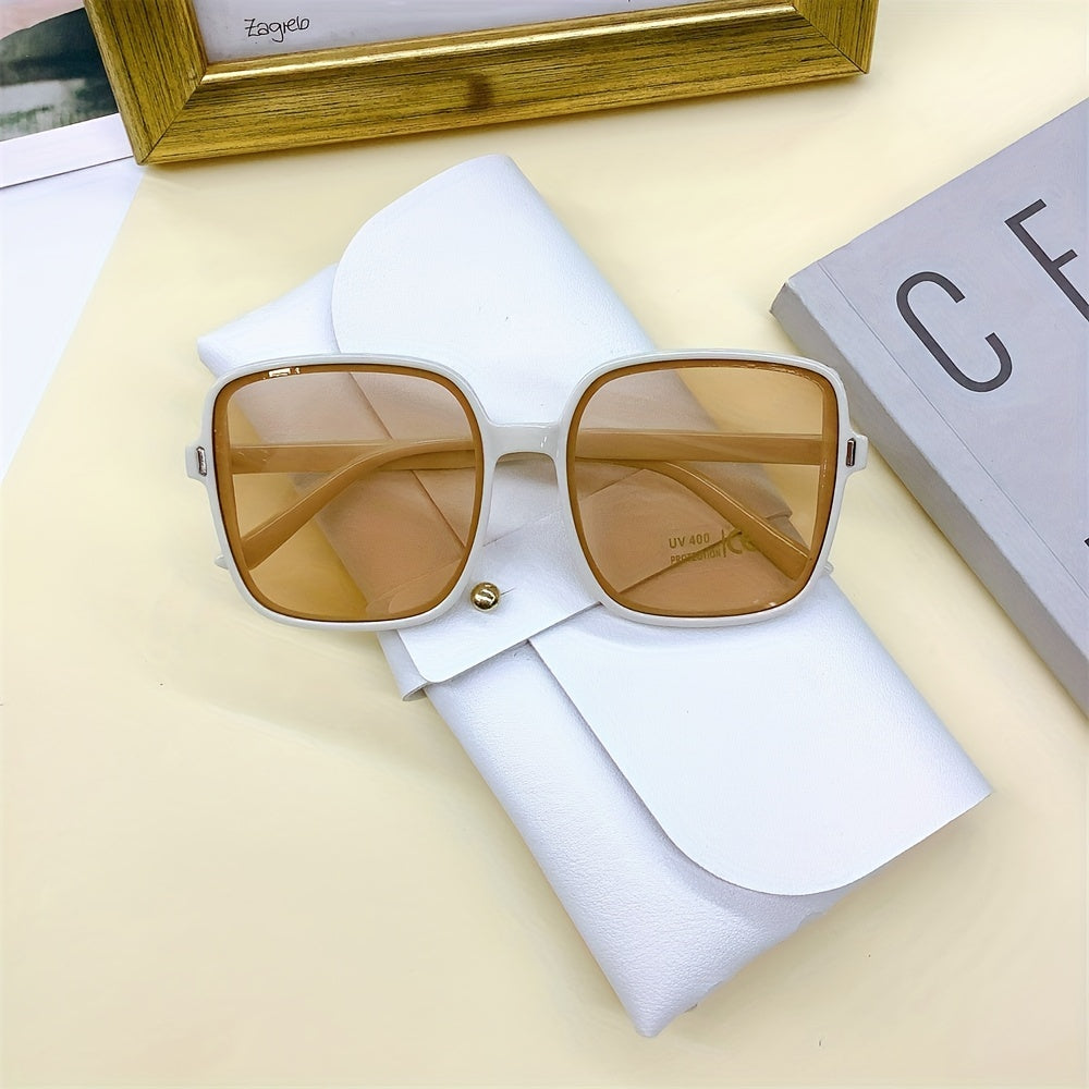 Rice Nail Square Frame Sunglasses
