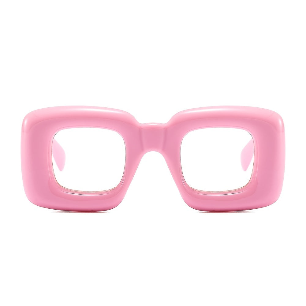 Funny Inflation Frame Light Blocking Glasses Women Unisex