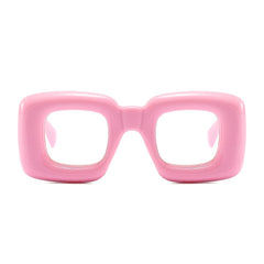 Funny Inflation Frame Light Blocking Glasses Women Unisex