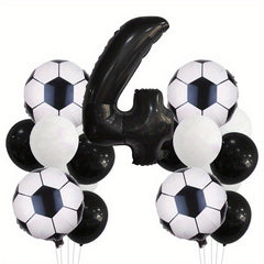 17pcs Football Theme Kids Birthday Party Decor Set