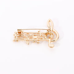 Rhythm Full Drill Jumping Brooch Women's Sweater Corsage Anti-lapsing Pin