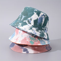 Mens Graffiti Fisherman Hat Painted Small Brim Sunshade Hat