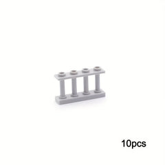 10pcs Building Blocks + Corner Posts 1x4x2 Fence 4x4x2 - Compatible with Archite