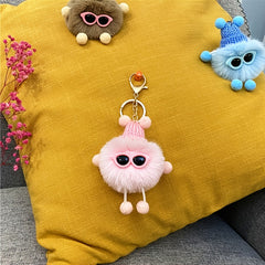 Plush Monster Dust Bunny Elf Snap Hook Key Chain Gift