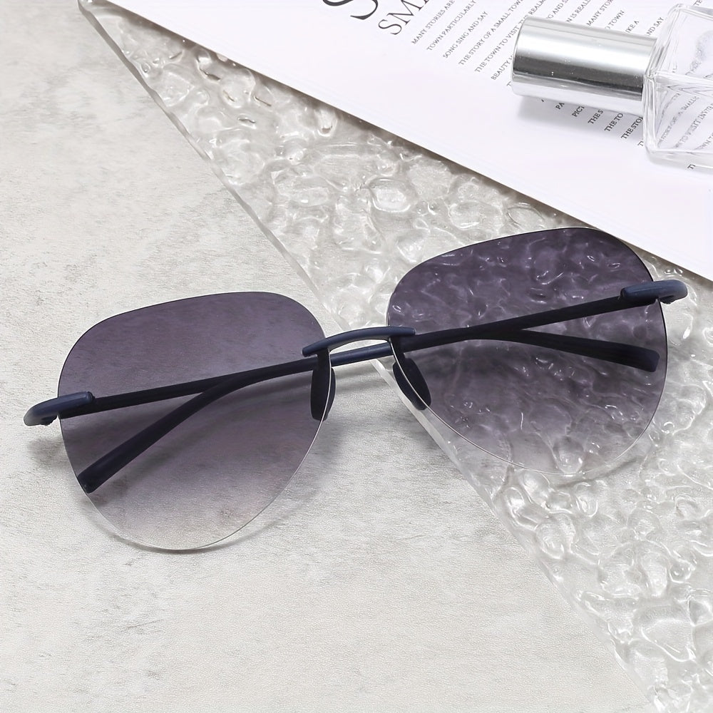 Ombre Rimless Sunglasses UV400 Sun Shades