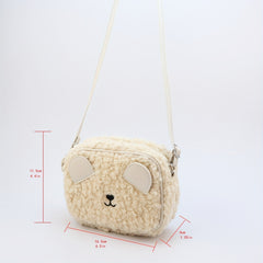 Kids Bear Shoulder Bag Mini Doll Plush Toy Crossbody Bag Coin Purse