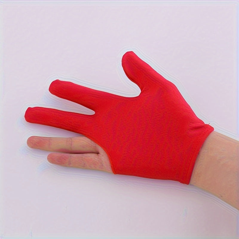 3 Finger Billiard Gloves Snooker Pool Left/Right Hand One Size Fits All
