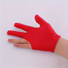 3 Finger Billiard Gloves Snooker Pool Left/Right Hand One Size Fits All