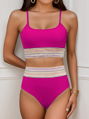 Sexy Spaghetti Strap Bikini Set High Waist Swimsuit