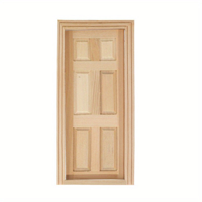 DIY 1:12 Dollhouse Door & Window Kit - Paintable Model Accessories