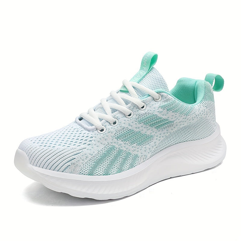 Women's Breathable Running Shoes Mesh Lace-up Athletic Sneakers