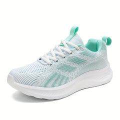 Women's Breathable Running Shoes Mesh Lace-up Athletic Sneakers