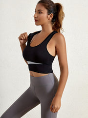 3pcs Colorblock Sports Bras for Women Comfy & Breathable Push Up Shockproof Bra