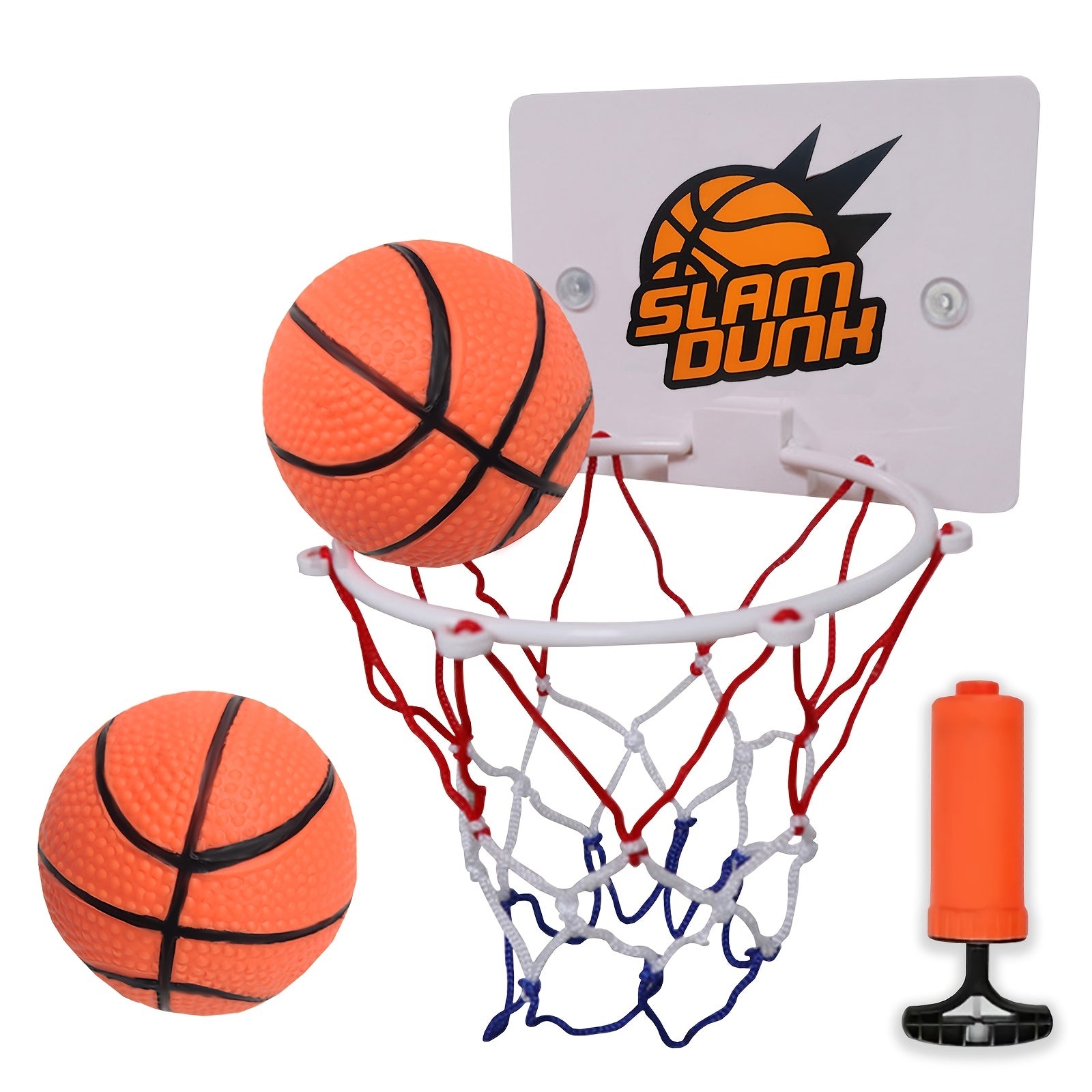 4pcs Mini Basketball Set for Kids, Portable Indoor/Outdoor Hoop Stand