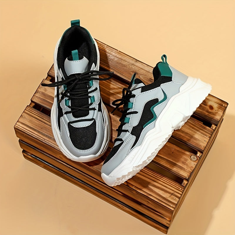 Women's Mesh Platform Sneakers Lace Up Casual Outdoor Shoes