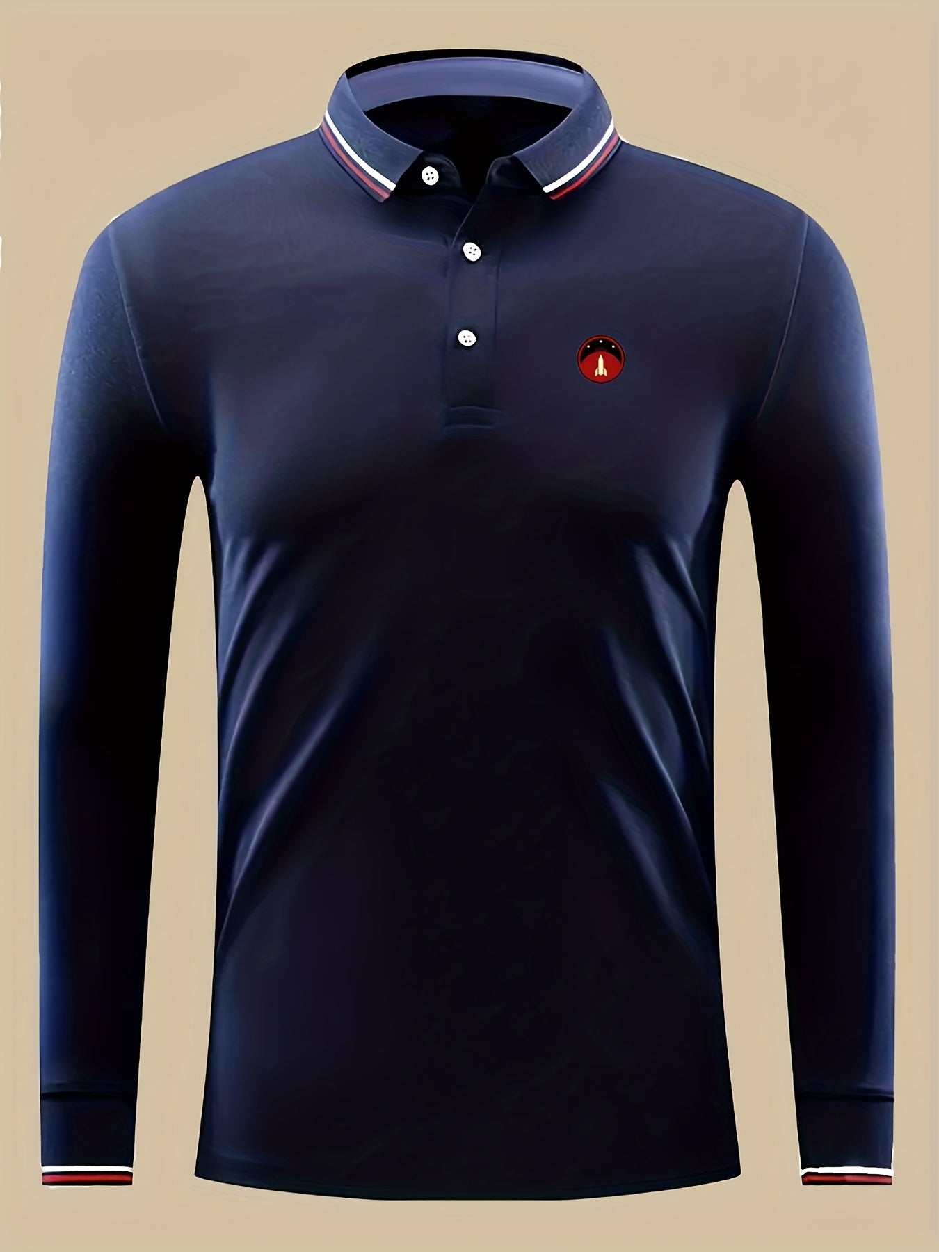 Rocket Print Men's Lightweight Polo Shirt