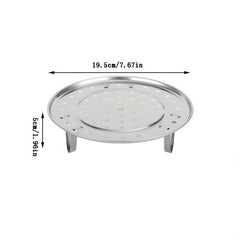 Stainless Steel Multifunctional Steaming Rack Three Legged Steamer
