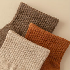 5 Pairs Breathable All-match Solid Socks Women's Stockings & Hosiery