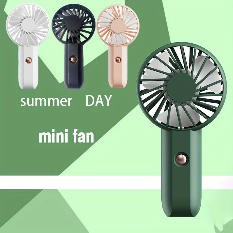 Portable Handheld Fan Mini Pocket Handheld Fan Small Powered USB Rechargeable