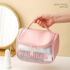 Transparent Waterproof Cosmetic Bag PU Small Storage Bag