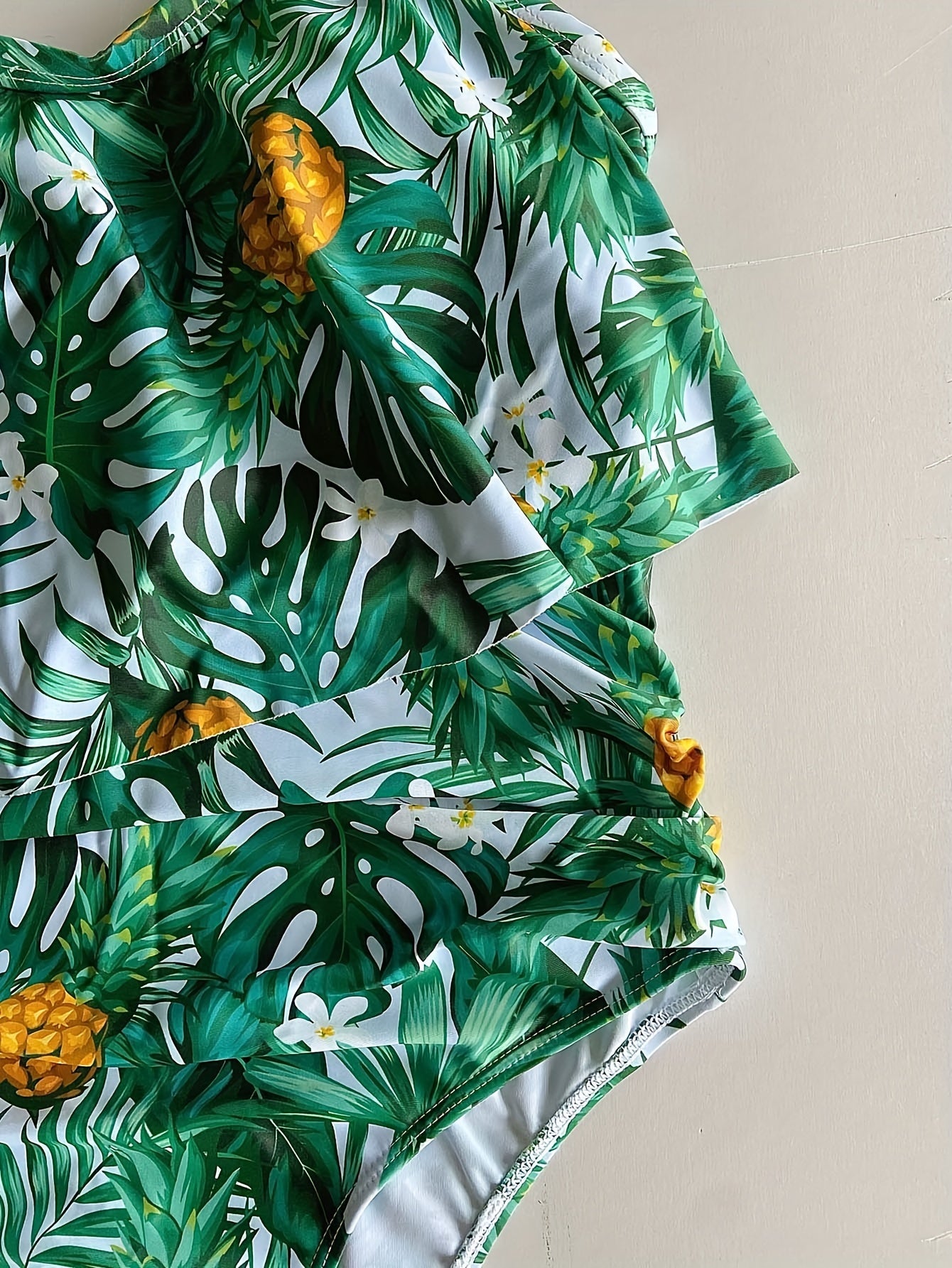  Vacay Swimsuit Women's Plus Tropical Print One Piece Swimsuit