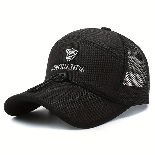 Summer Cotton Linen Men's Baseball Cap Sunscreen Fishing Cap