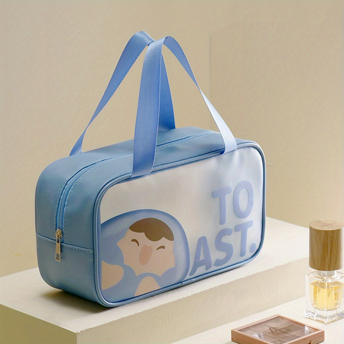 Cartoon Transparent Toiletry Bag Waterproof Travel Cosmetic Storage Bag
