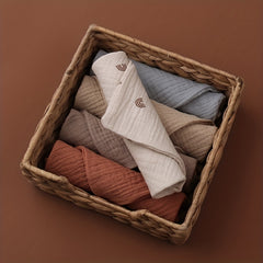 5pcs Soft Cotton Gauze Baby Towels for Newborns & Infants' Bath