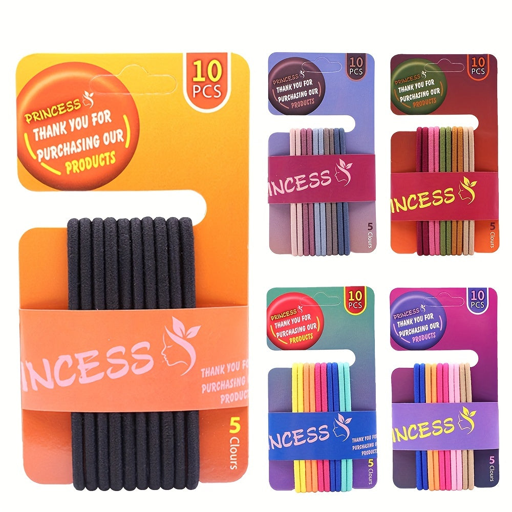 10pcs Seamless Hair Tie Ponytail Hair Rope Hair Accessories For Women