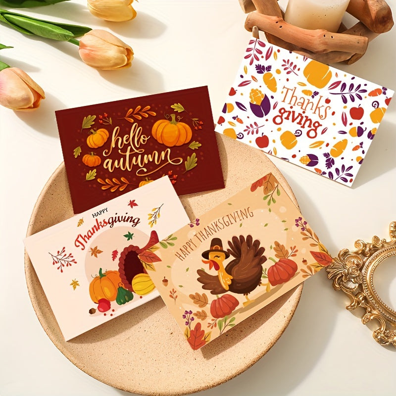 6pcs Thanksgiving Greeting Card with Envelope