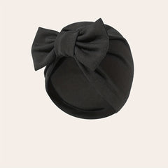 Big Bowknot Turban Cap Solid Head Scarf Beanie Hat Elastic Lightweight Head Wrap