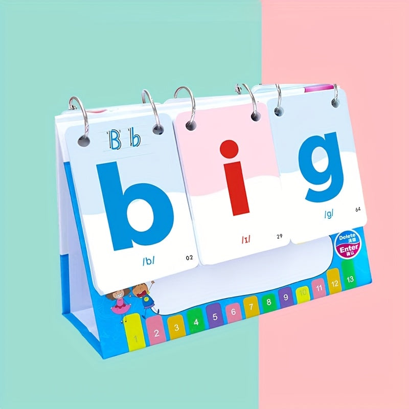 English CVC Flip Card Phonics Word Card Set - 93 Cards