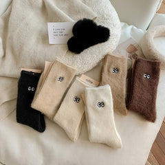 Women's Eyes Embroidery Short Socks Athletic Ankle Socks