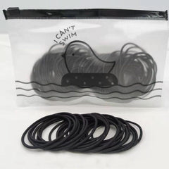 100pcs Thin Rubber Band Adult Hair Ring Women's Hair Accessories