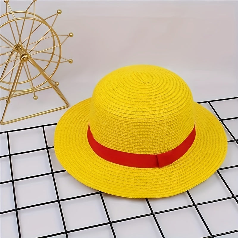 Anime Cosplay Straw Sunhat Dress Up Accessories for Men and Women