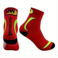 Breathable Mid Calf Cycling Sports Socks Men Women
