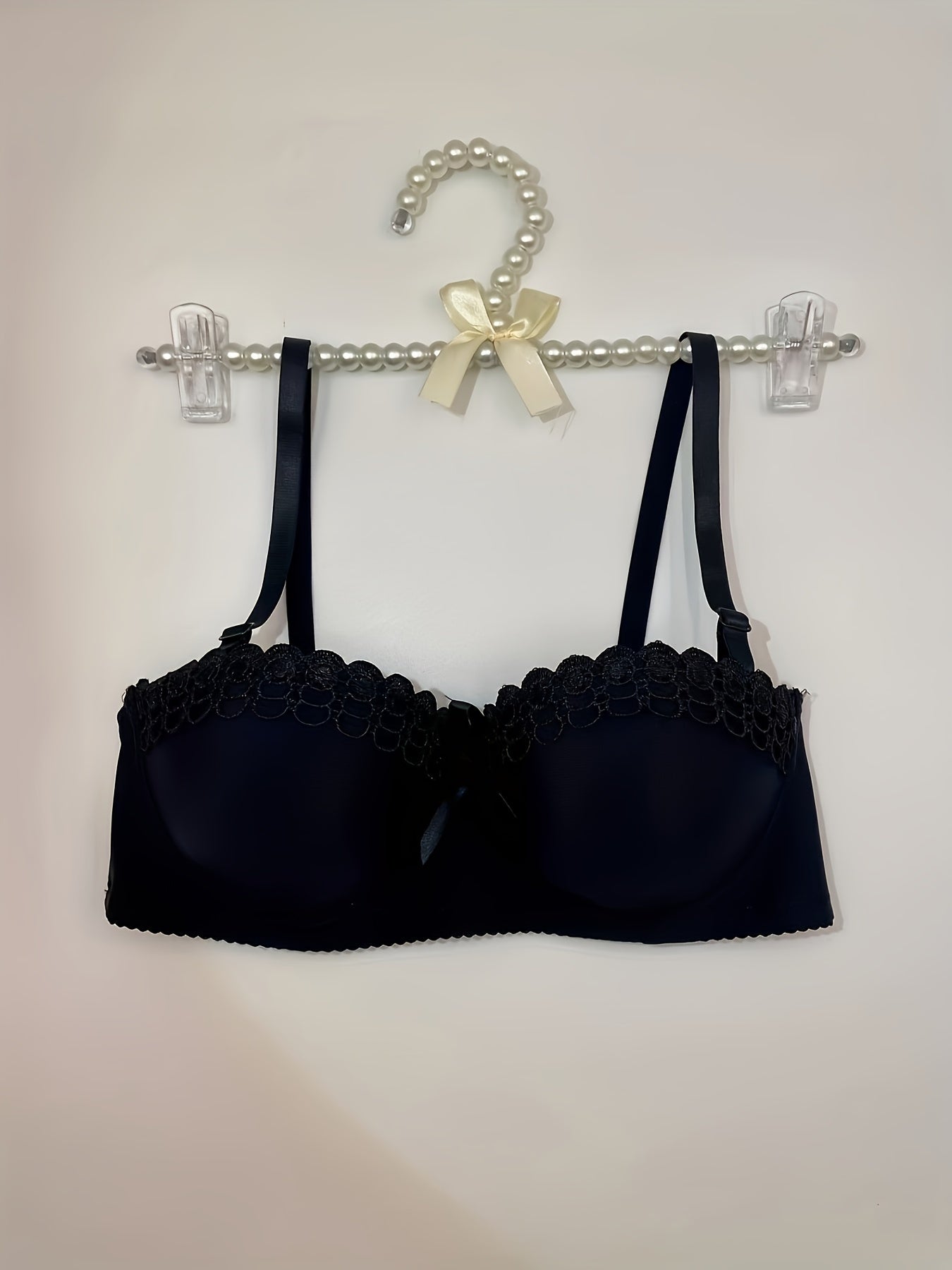 Lace Push Up Bra Breathable Bow Tie Women's Lingerie