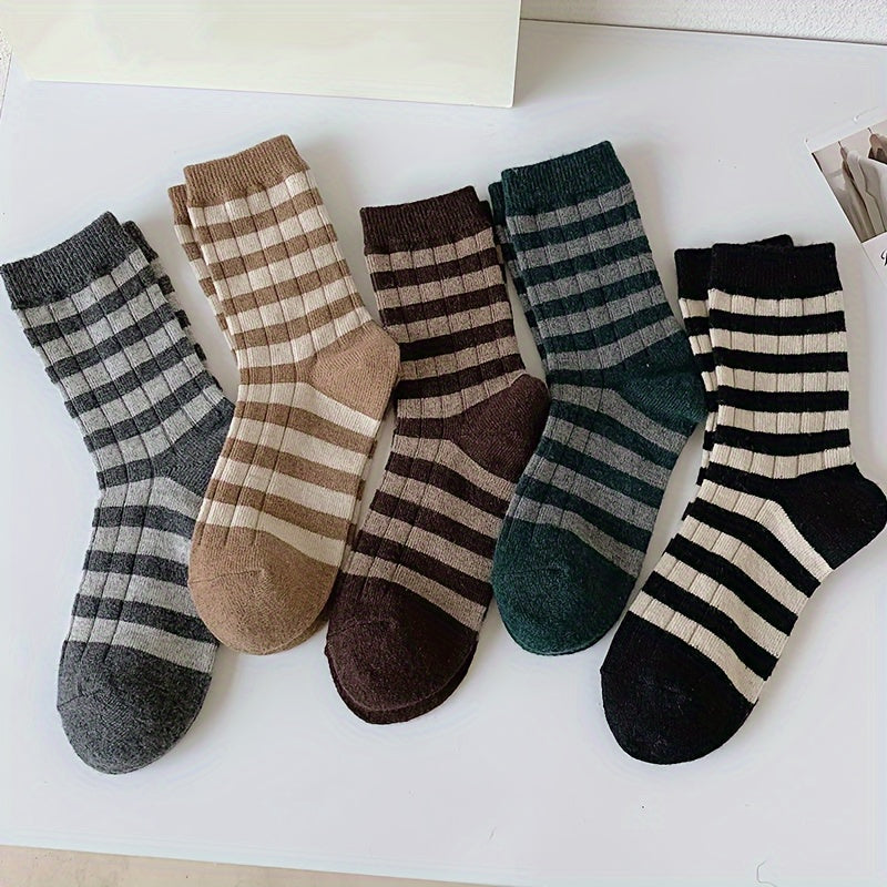 Colorblock Stripe Print Socks Women's Stockings & Hosiery