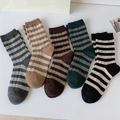 Colorblock Stripe Print Socks Women's Stockings & Hosiery
