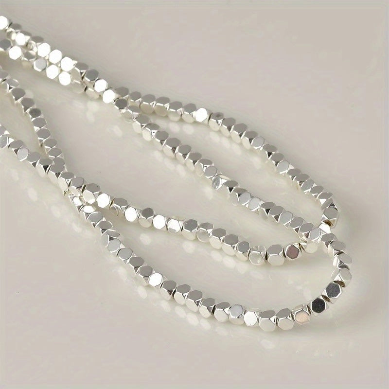 3x3mm Hematite Stone Bead KC Plated Matte Loose Bead