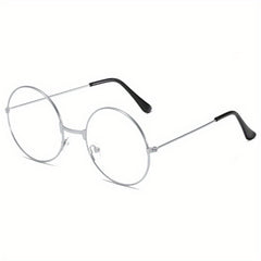 Men's Retro Round Frame Anti Light Glasses Reading Glasses