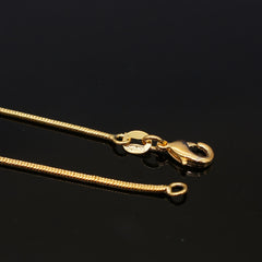 Copper Golden Plated Necklace Snake Bone Chain Clavicle Necklace