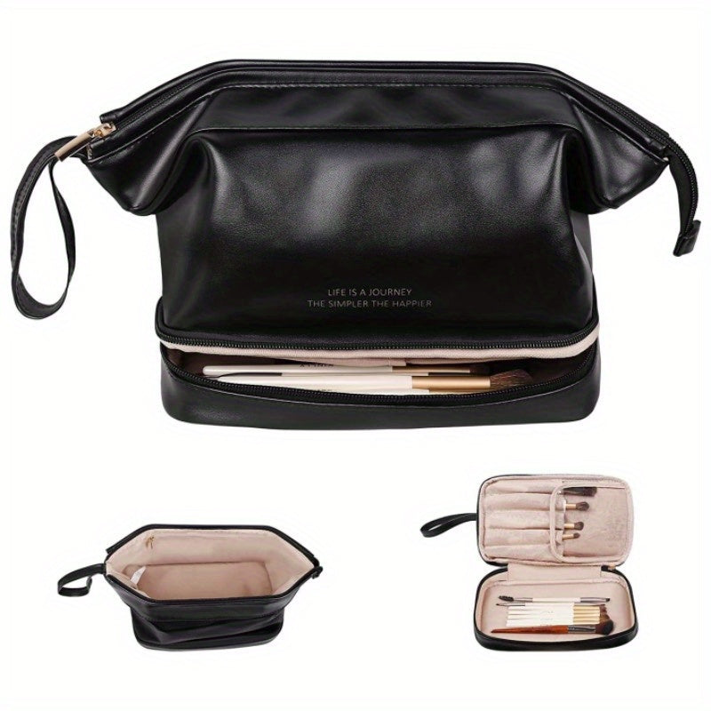 Double Layer Travel Cosmetics Wash Bag Portable Storage Bag