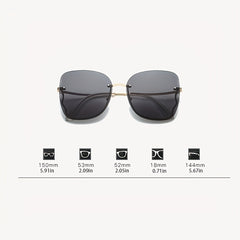 Rimless Sunglasses Gradient Glasses UV400