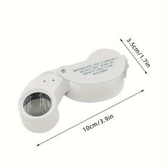 LED UV Illuminated Jeweler Loupe Magnifier BM MG6026