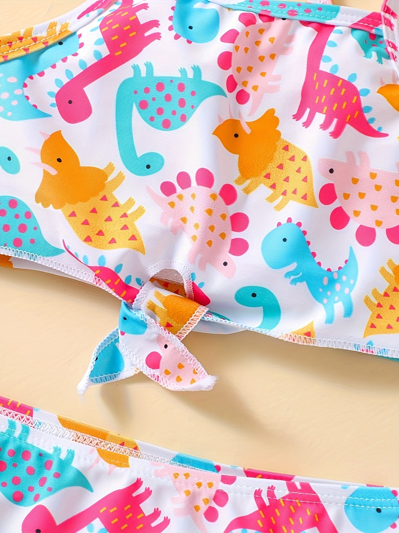 Toddler Girls Dino Graphic Bikini Swimsuit Summer Beach Vacation Gift