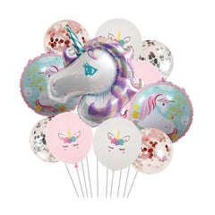 Unicorn Balloons Set for Girls Birthday Party