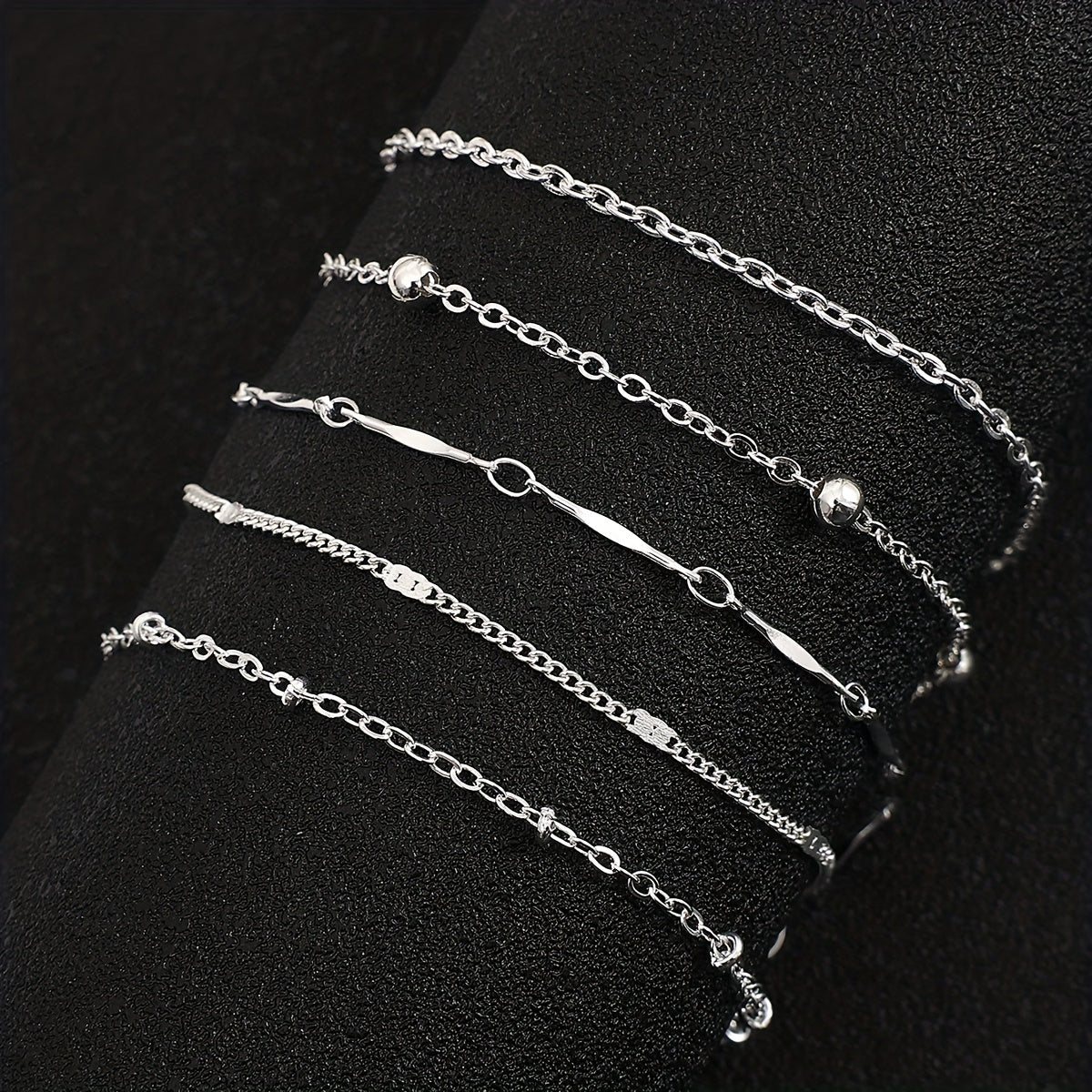 Stackable Anklet Small Copper Beads Foot Jewelry
