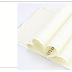 3pcs Retro Cowhide Coil Book A6 A5 B5 Notebook Notepad Plastic Binding