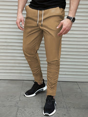 Men's Drawstring Jogger Pants Hip Pop Loose Casual Work Pants